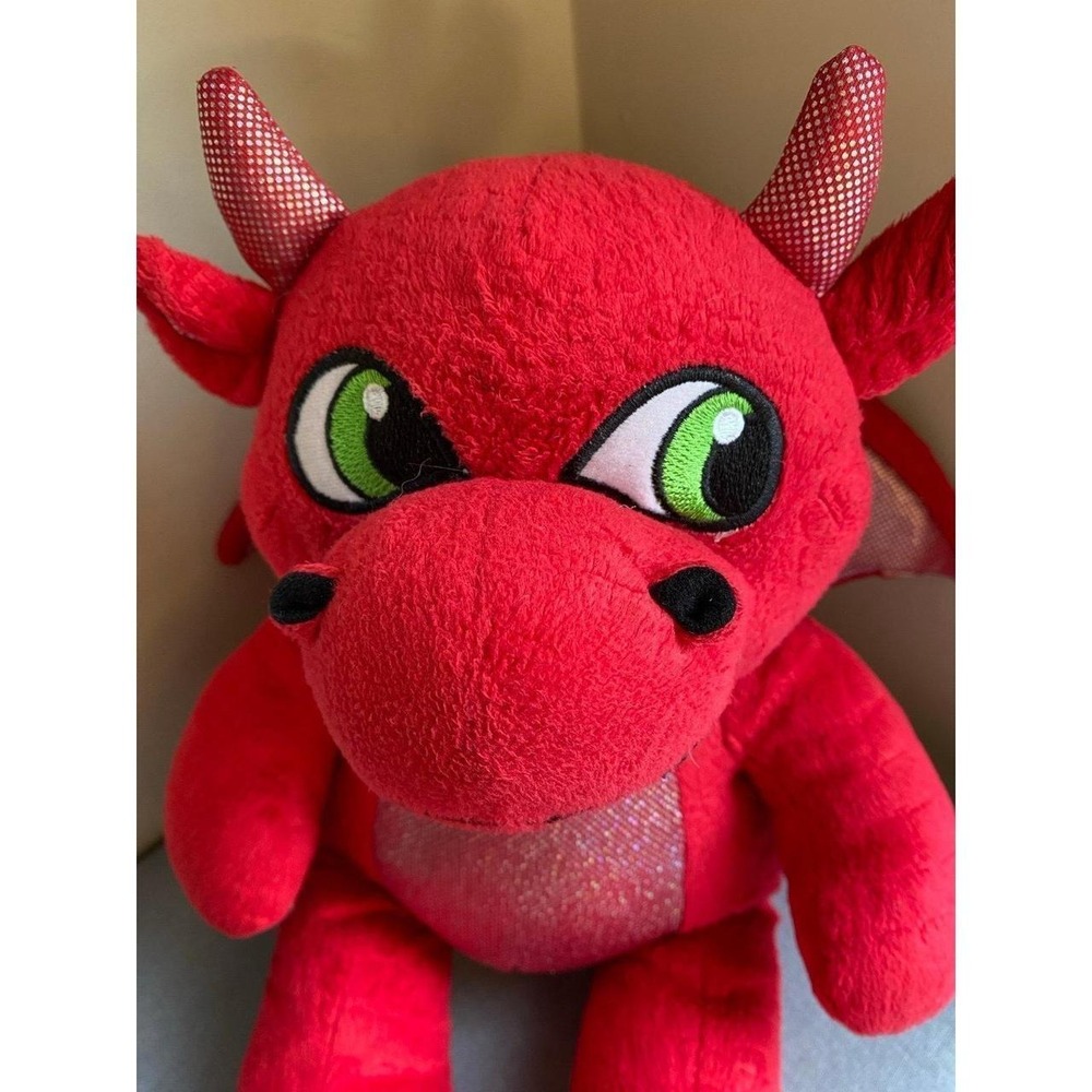 Build-A-Bear Dragon Bab Red Magic Quest Ellie Plush Stuffed Animal 15" sku51